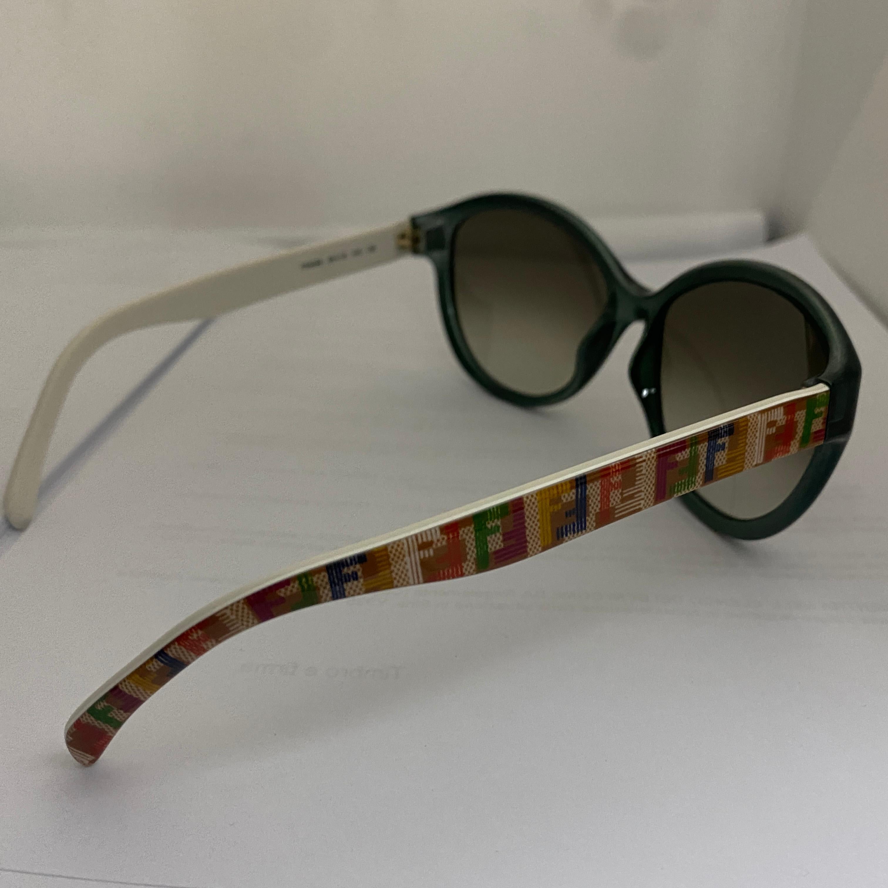 1990s Vintage Multicolor Oversized Sunglasses by Fendi 4
