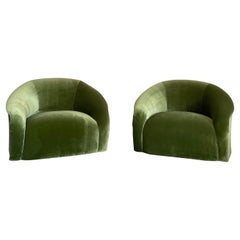 Paire de chaises tubulaires surdimensionnées de Sally Sirkin Lewis pour J Robert Scott