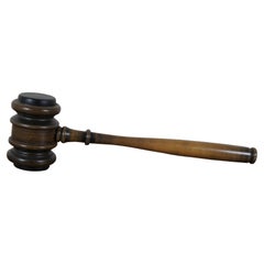 Vintage By Oversized Wooden Judges Gavel Auctioneer Hammer Law Justice 26"