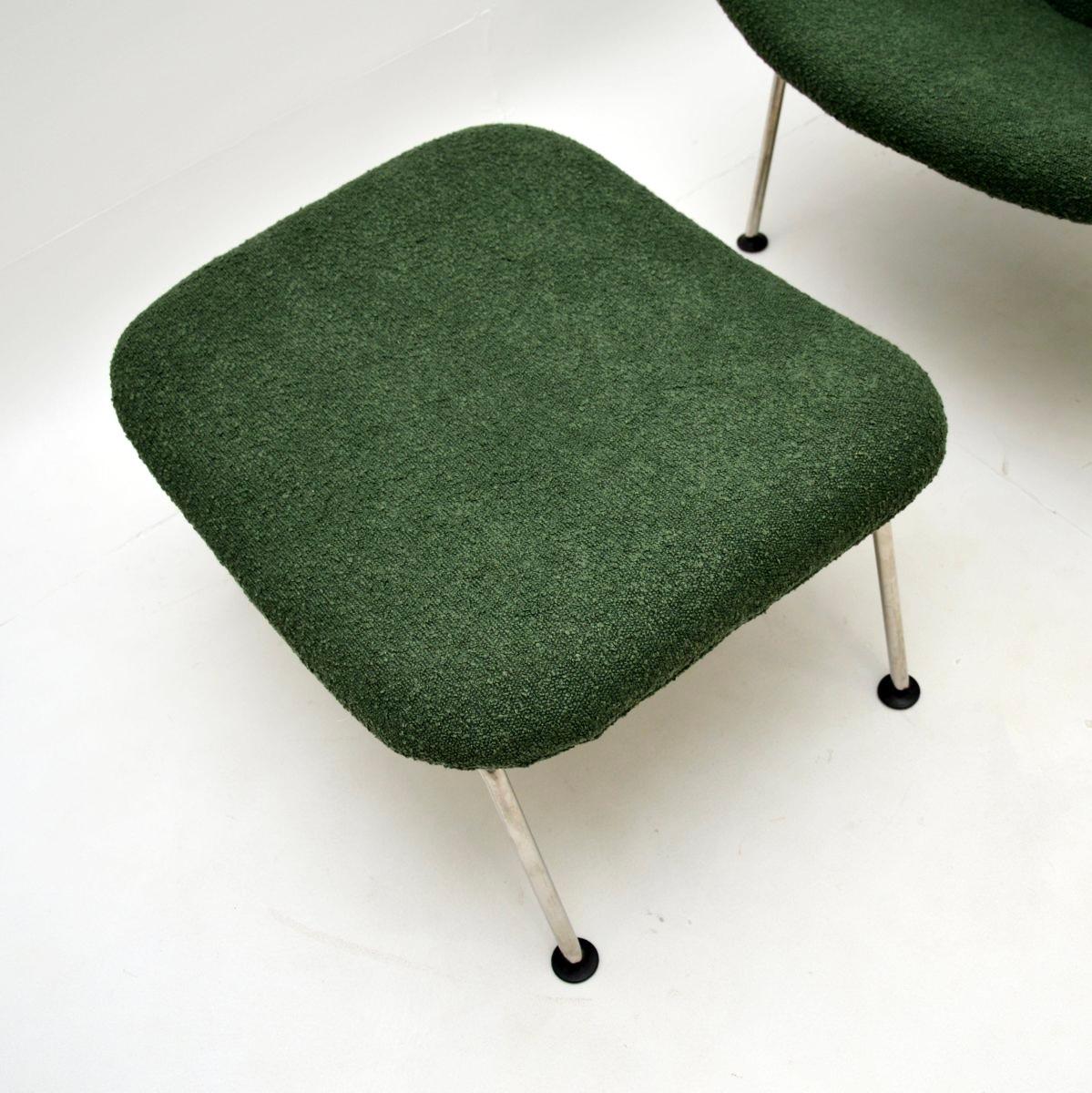Fauteuil et tabouret Vintage Oyster en vente 1