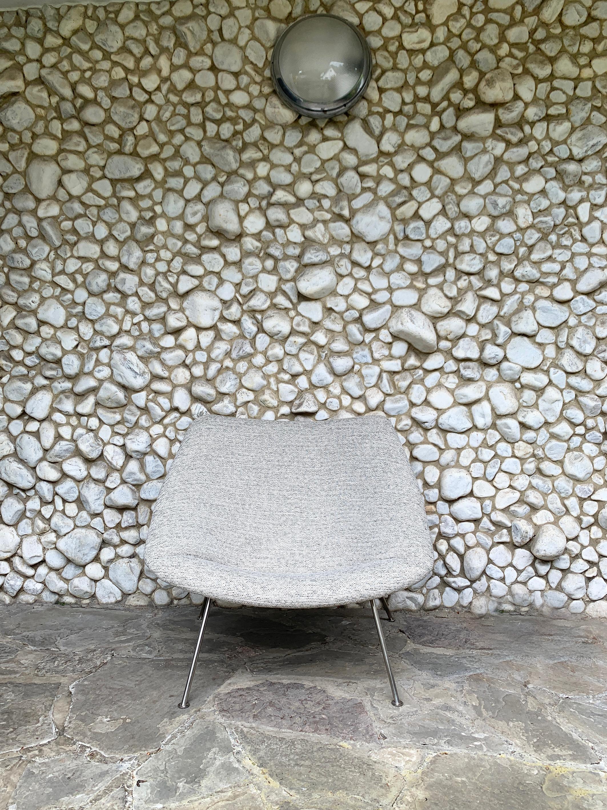 Vintage Oyster Chair by Pierre Paulin for Artifort, 1960s in Kvadrat Upholstery For Sale 3