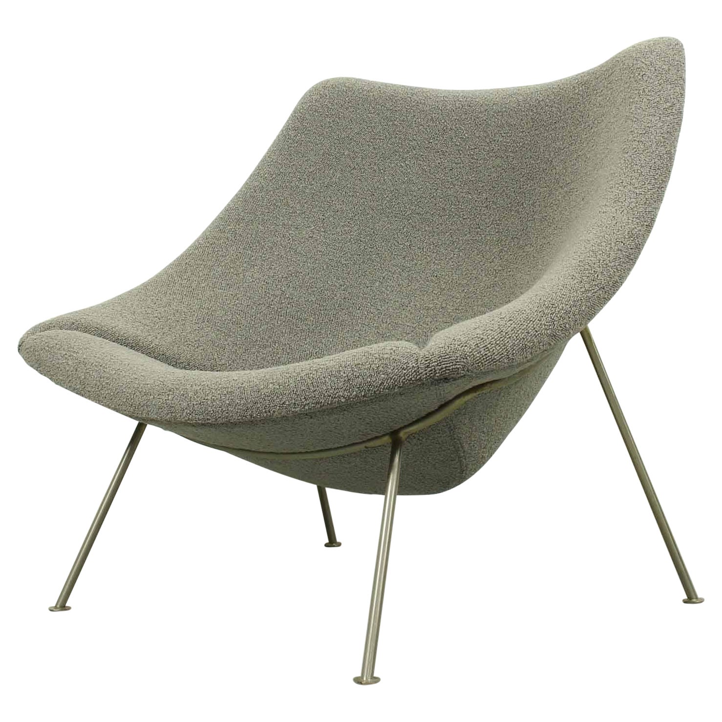 Vintage Oyster Chair by Pierre Paulin for Artifort Kvadrat in "Ploeg" fabric