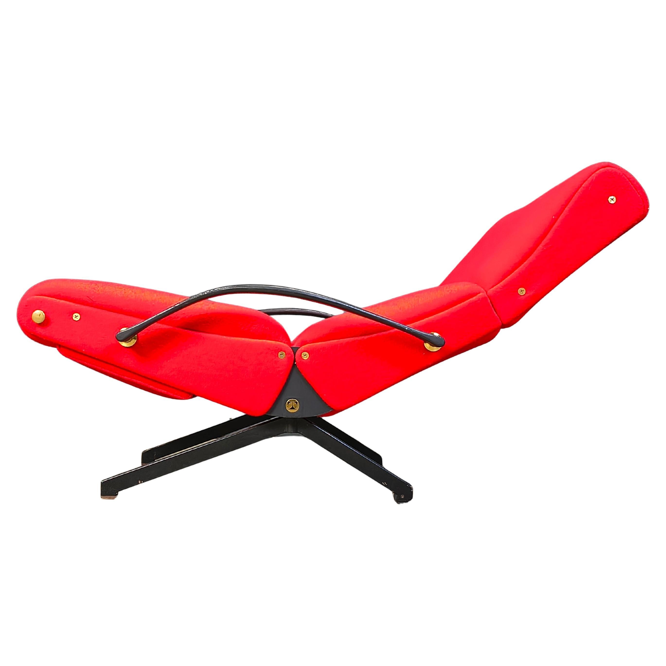 Vintage p40 lounge chair by Osvaldo Borsani for tecno, 1960s For Sale