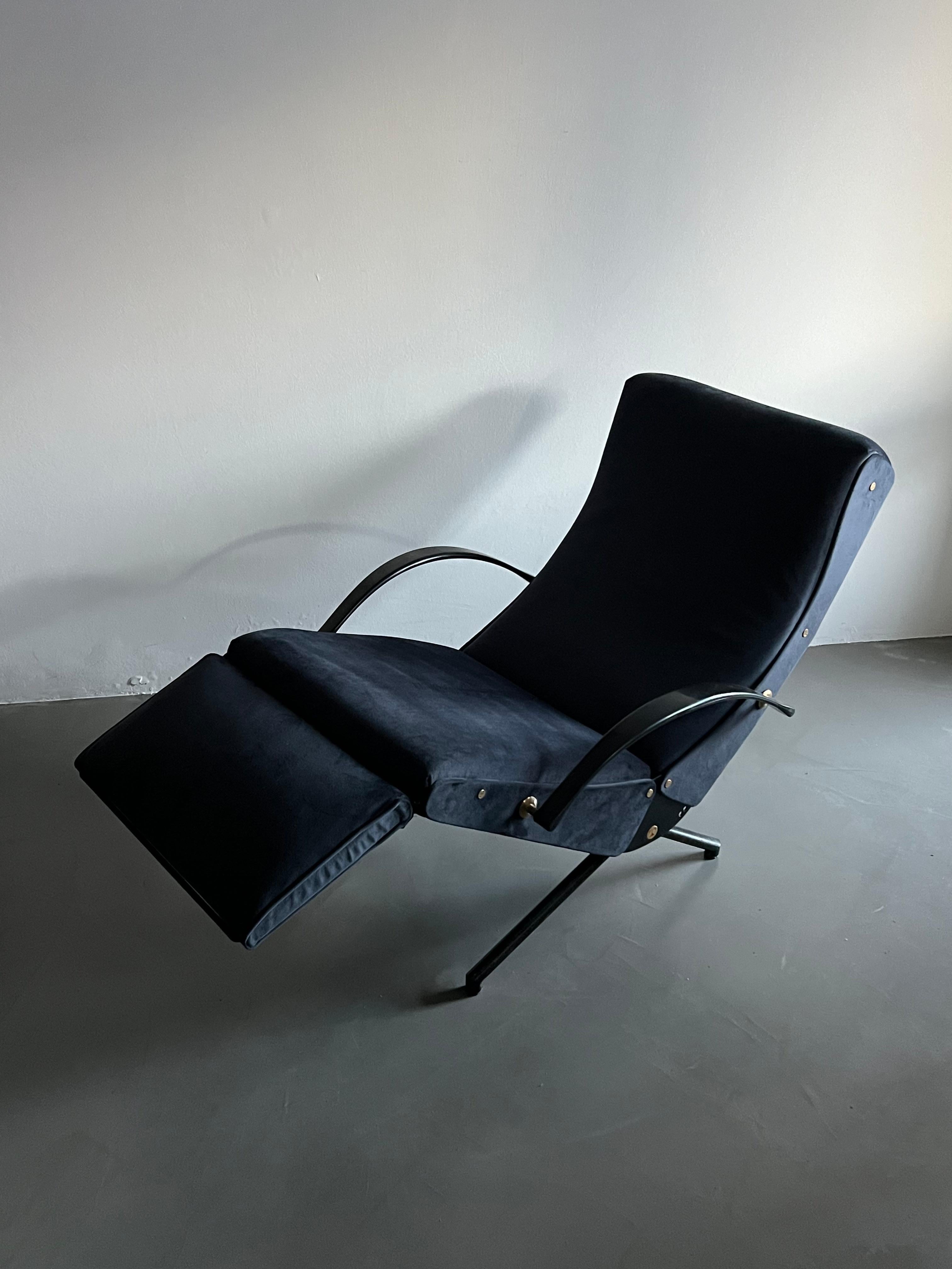 Mid-Century Modern Vintage P40 Lounge Chair by Osvaldo Borsani for Tecno, First Series For Sale