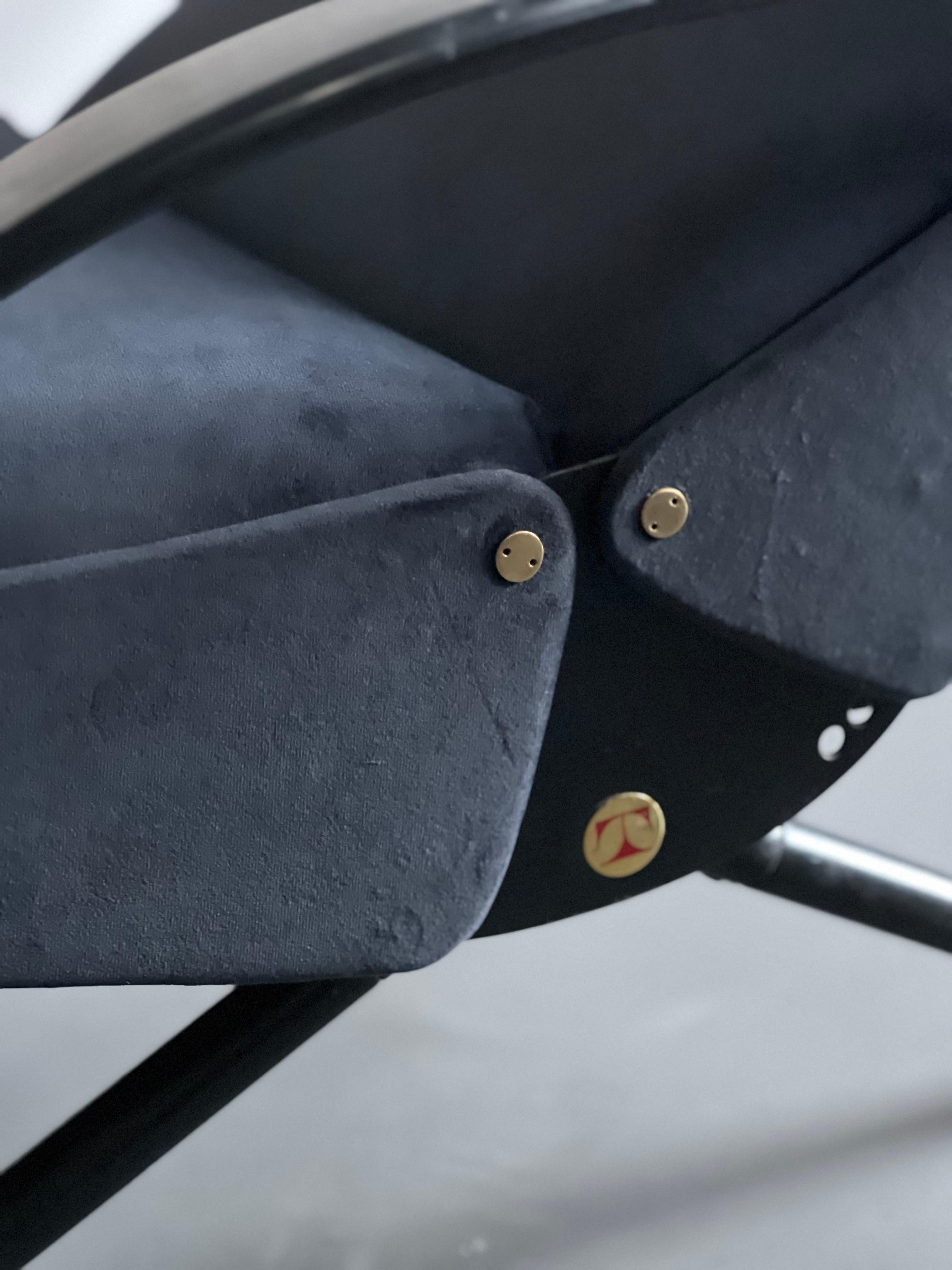Metà XX secolo Lounge Chair P40 vintage di Osvaldo Borsani per Tecno, prima serie in vendita