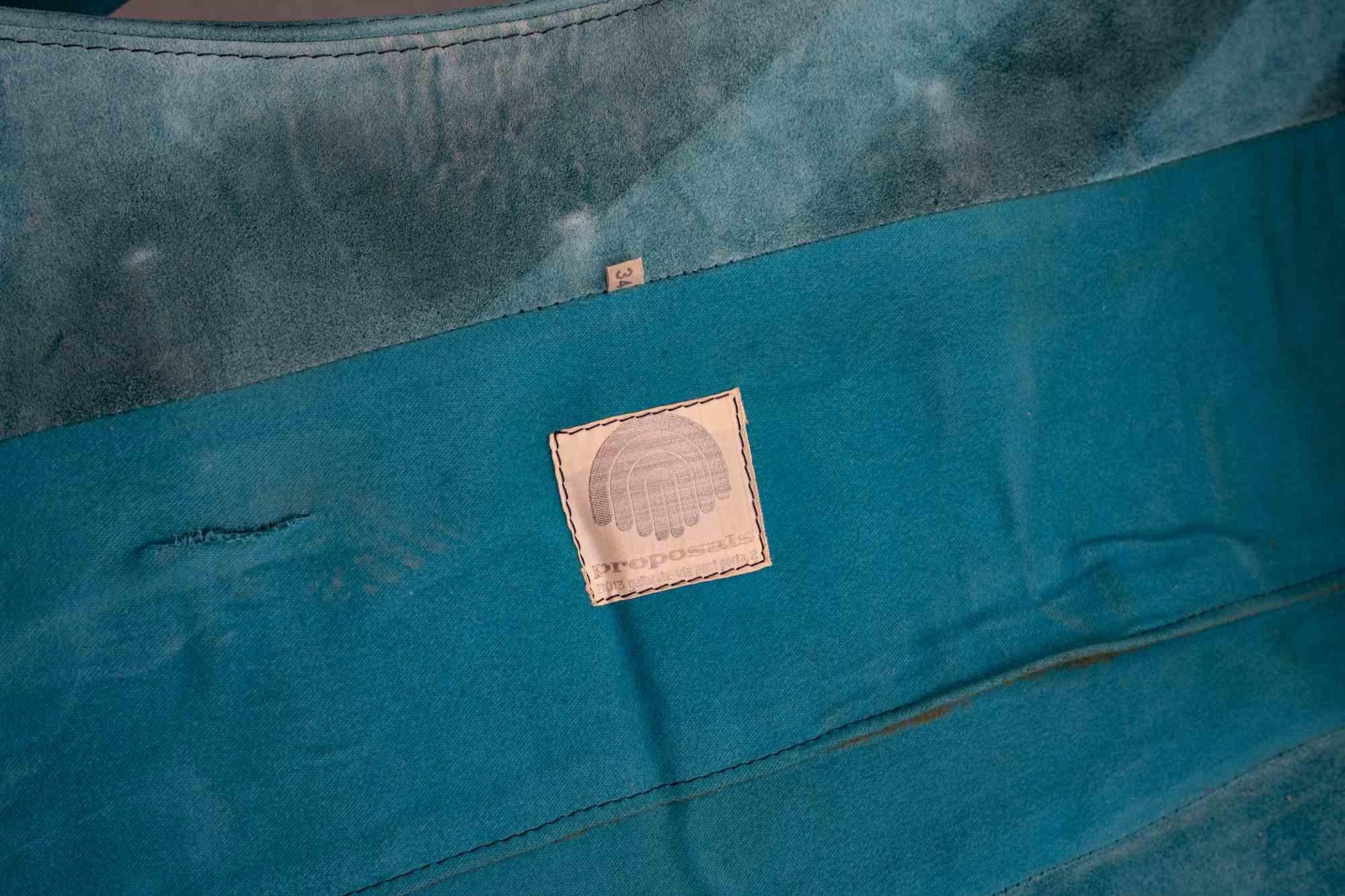 Poltrona e poggiapiedi vintage P60 di V.I.I. per Saporiti, Italia, anni '60 in vendita 3