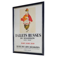 Vintage Pablo Picasso "Ballets Russes" Exhibition Poster, France 1939