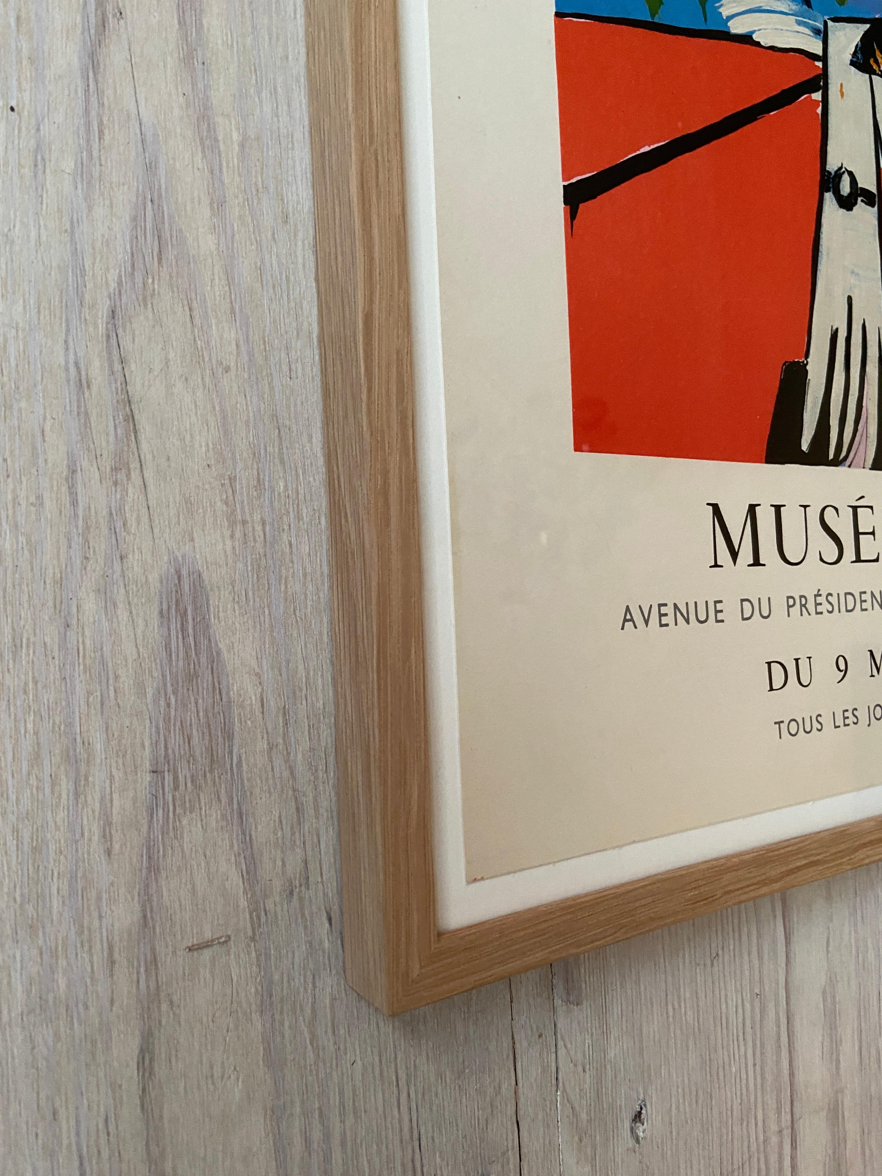 French Vintage Pablo Picasso Exhibition Poster from Musée Galliéra, France, 1956 For Sale