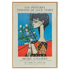 Vintage Pablo Picasso Ausstellungsplakat aus Musée Galliéra, Frankreich, 1956