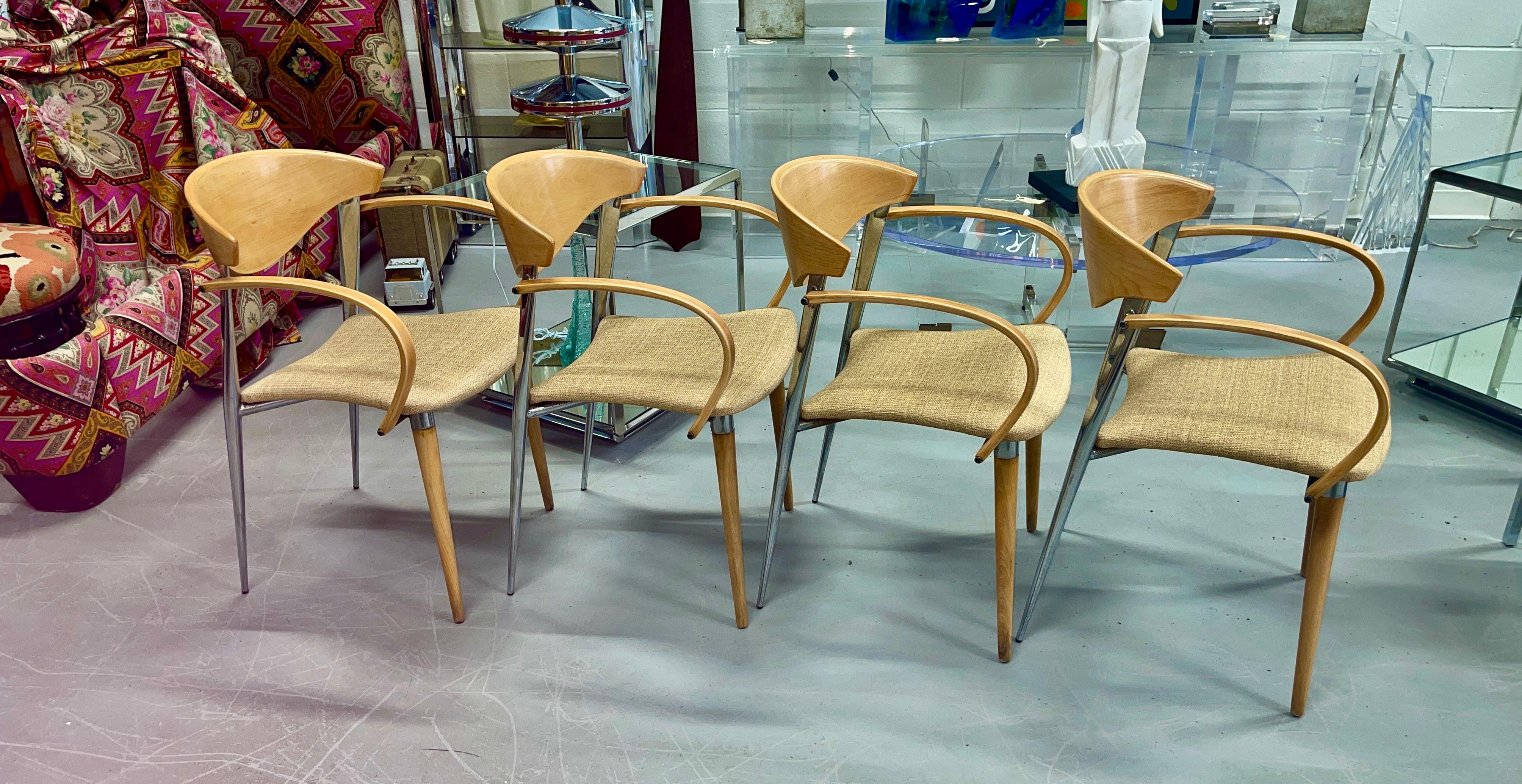 Espagnol Chaises de salle à manger vintage Paco Capdell