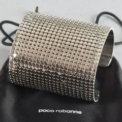 Vintage PACO RABANNE Brazalete de malla Disco