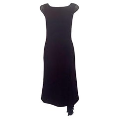 Vintage Paddy Campbell Wool Crepe Cocktail / Dinner dress