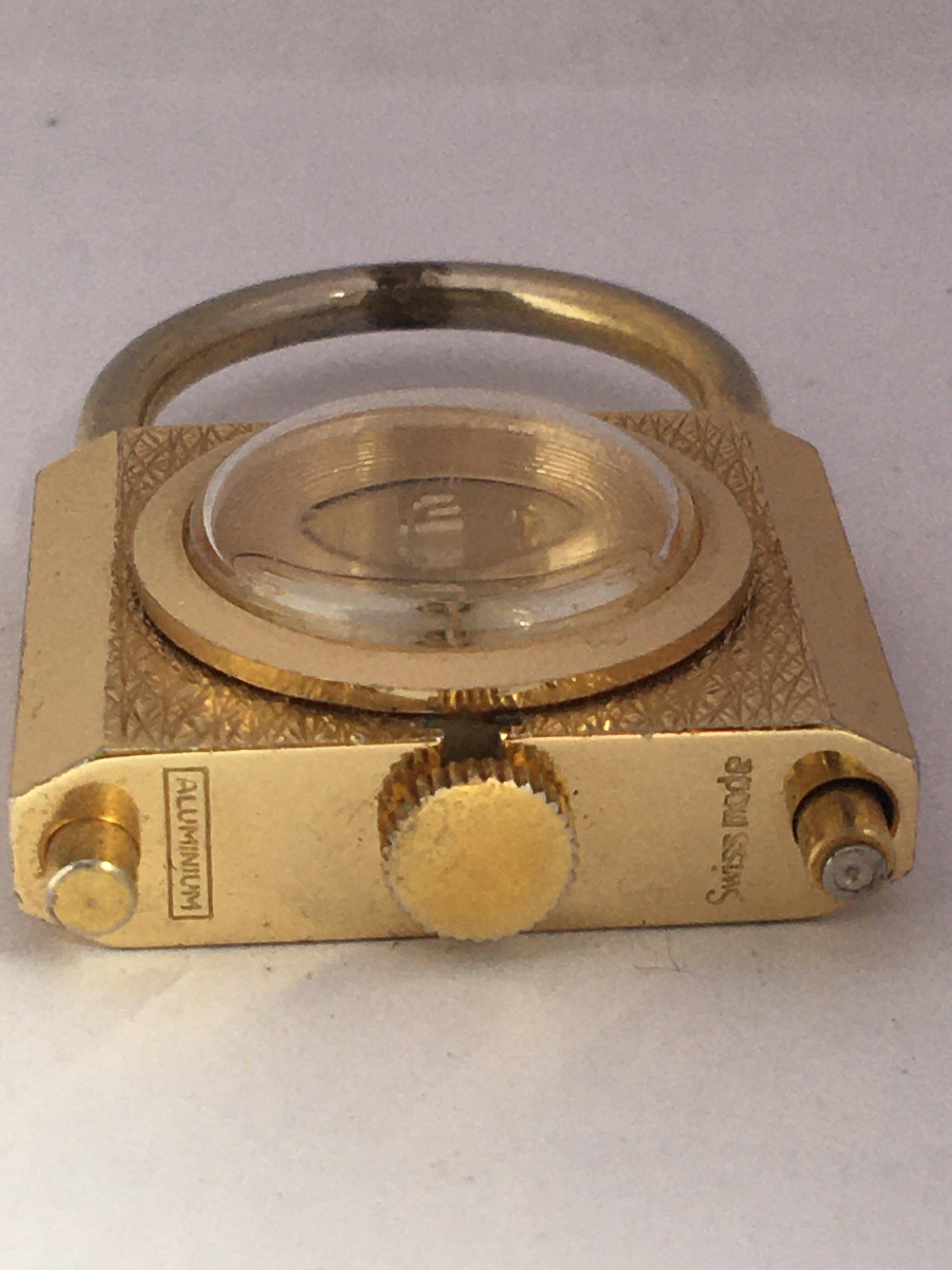 Vintage Padlock Shape Swiss Mechanical Pendant Watch For Sale 1