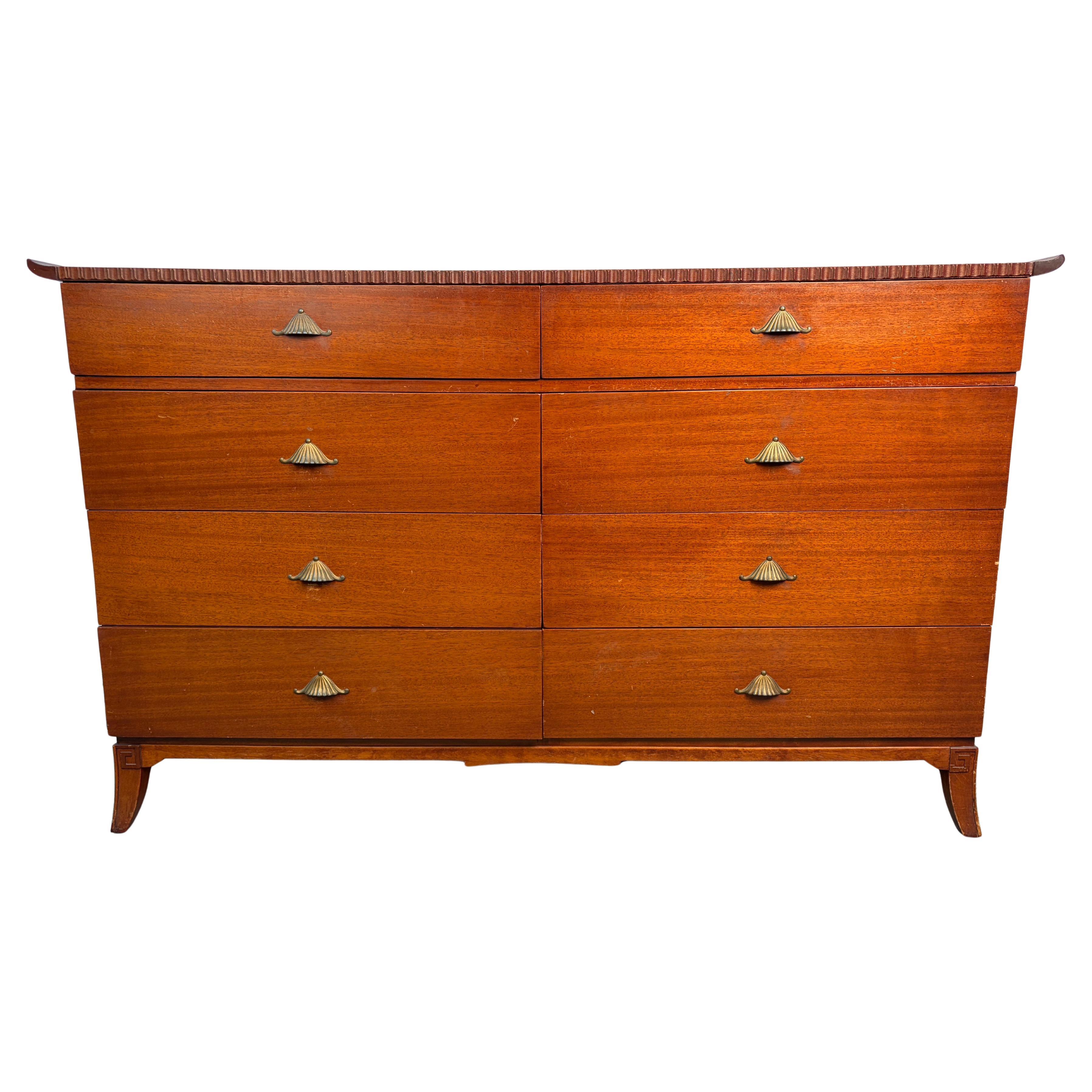 Vintage "Pagoda" Dresser by R-Way Furniture Company For Sale