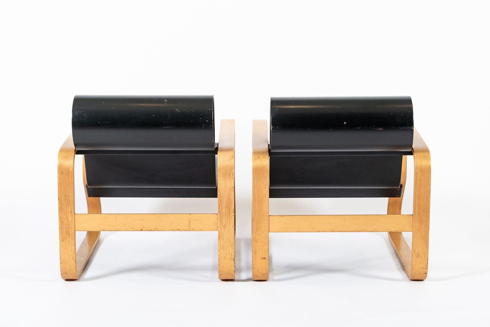 Vintage Paimio #41 Sillones de madera contrachapada de Alvar Aalto para Artek en venta 5