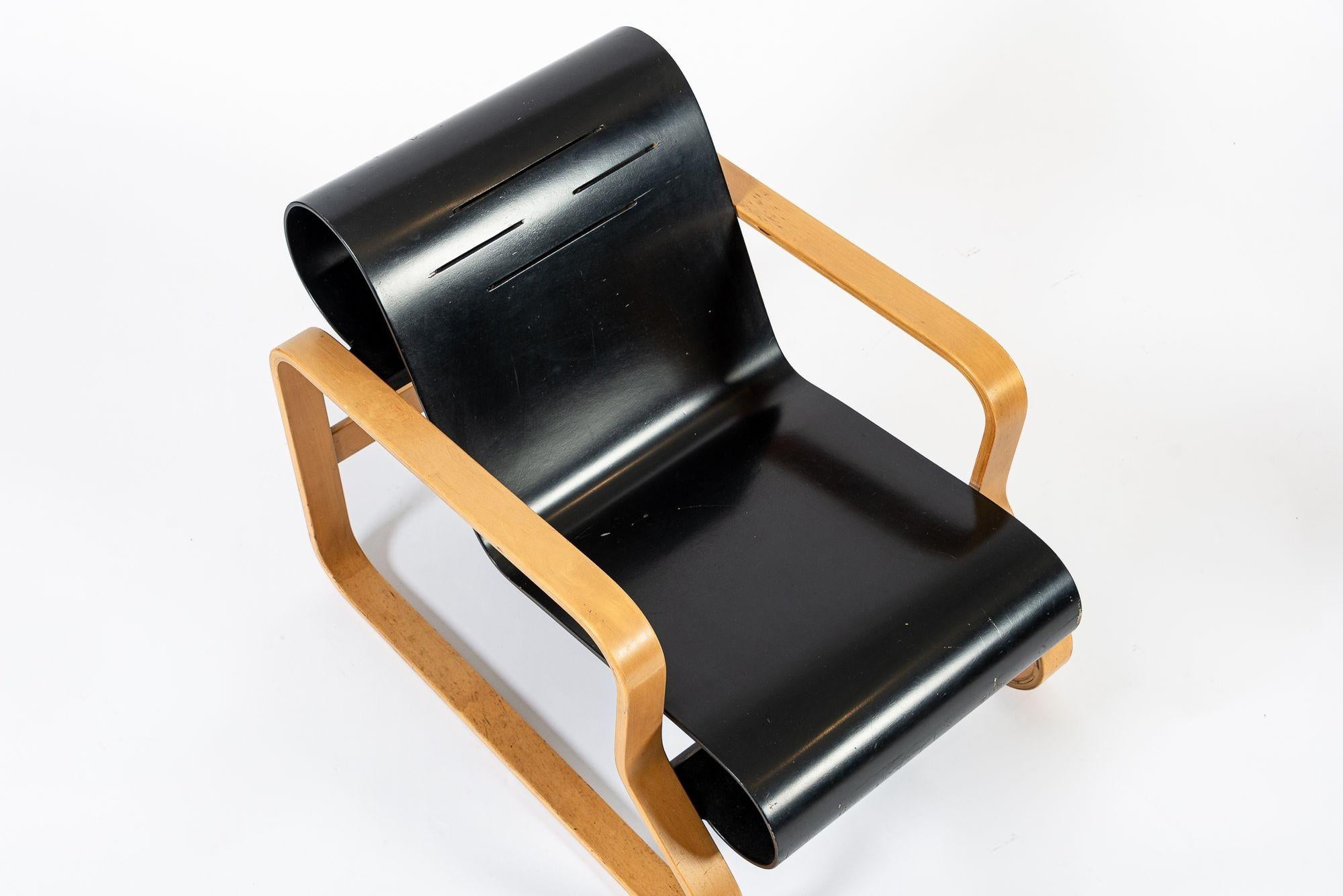 Vintage Paimio #41 Sillones de madera contrachapada de Alvar Aalto para Artek Madera en venta
