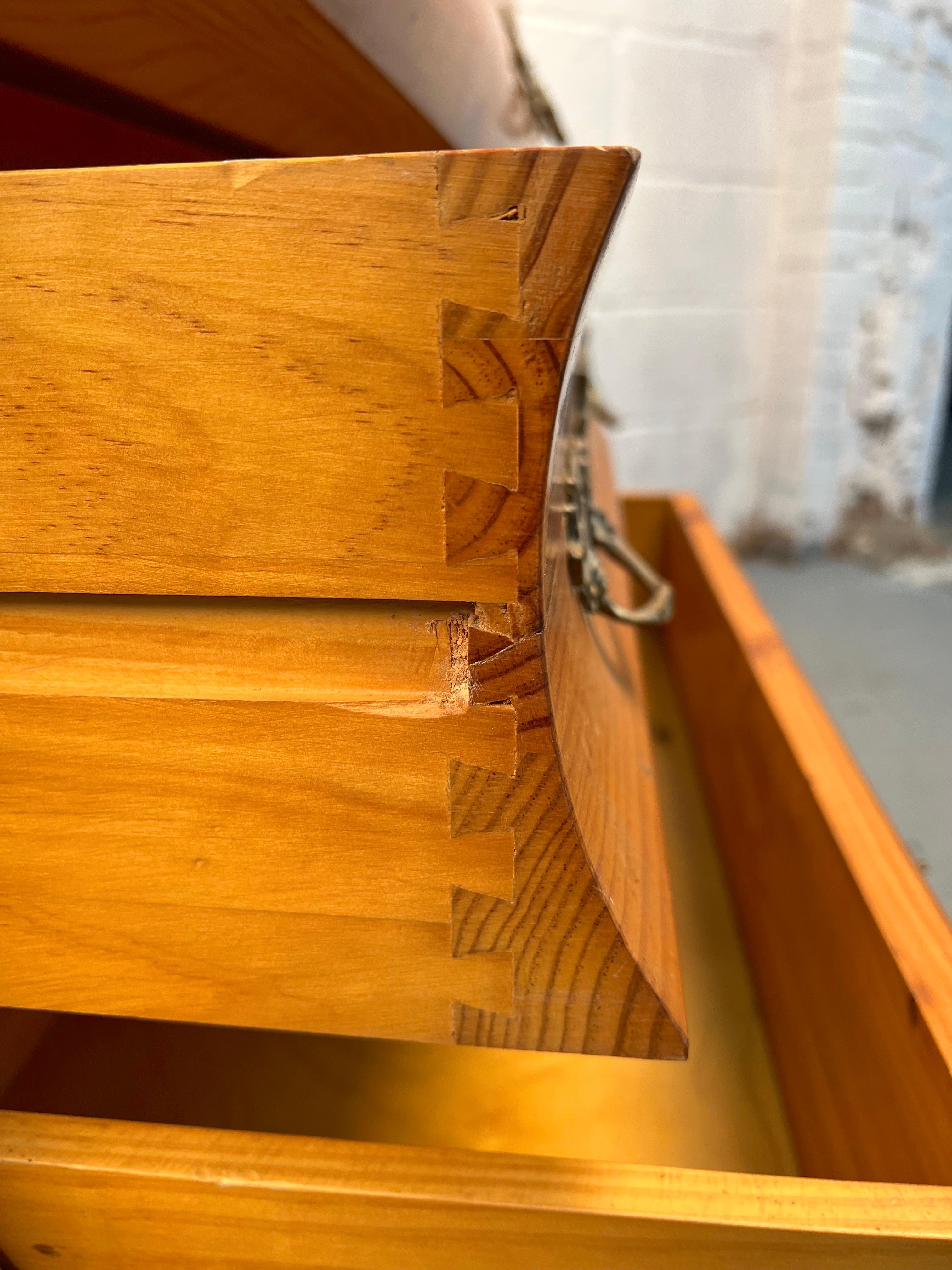 French Bombe Style Three-Drawer Chest For Sale 4