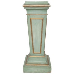 Vintage Painted and Parcel-Gilt Classical Pedestal