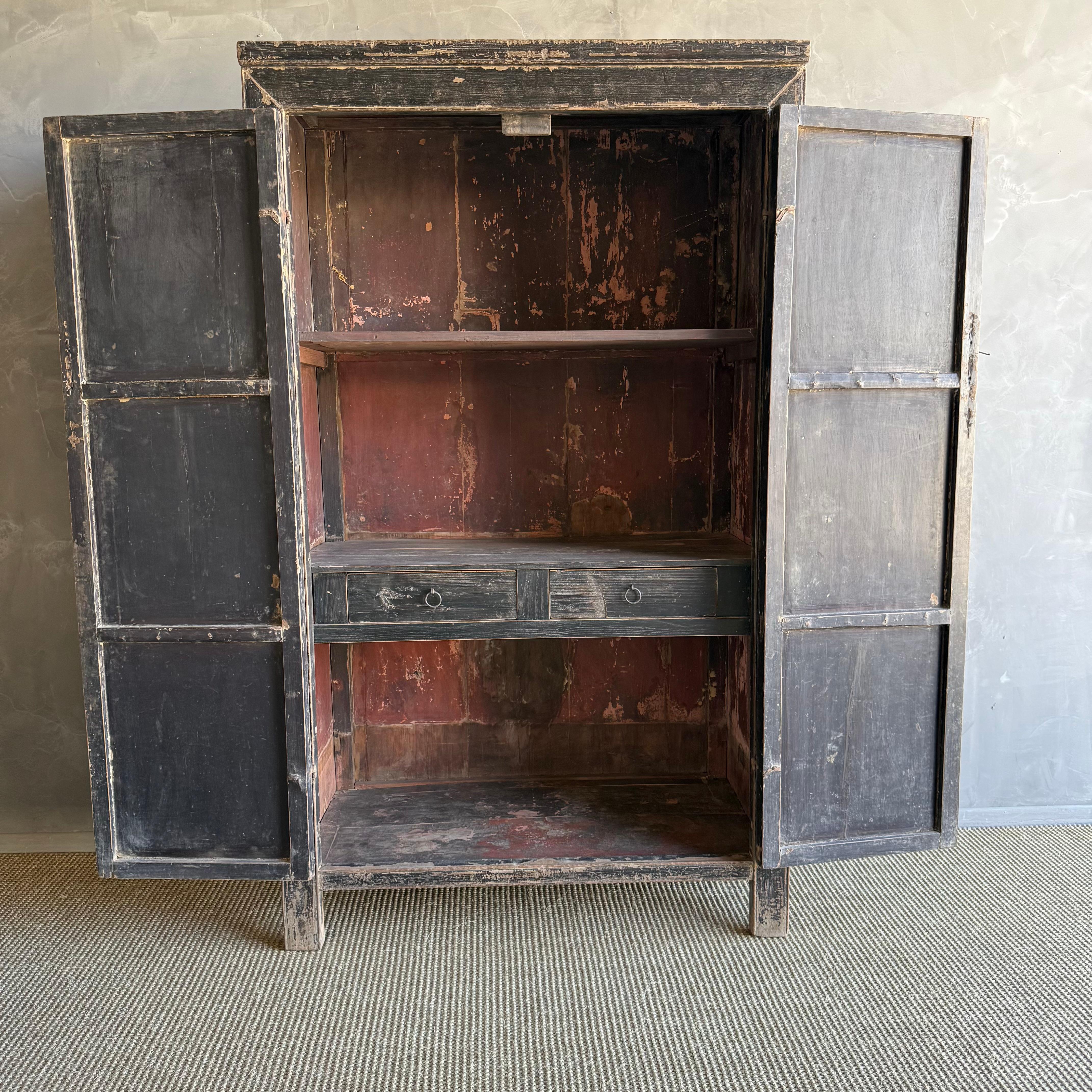 Vintage gemalt Armoire mit Blumenmotiv 4