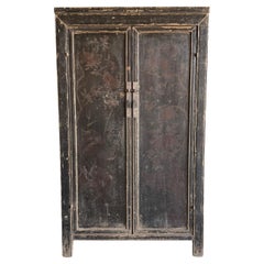 Vintage gemalt Armoire mit Blumenmotiv