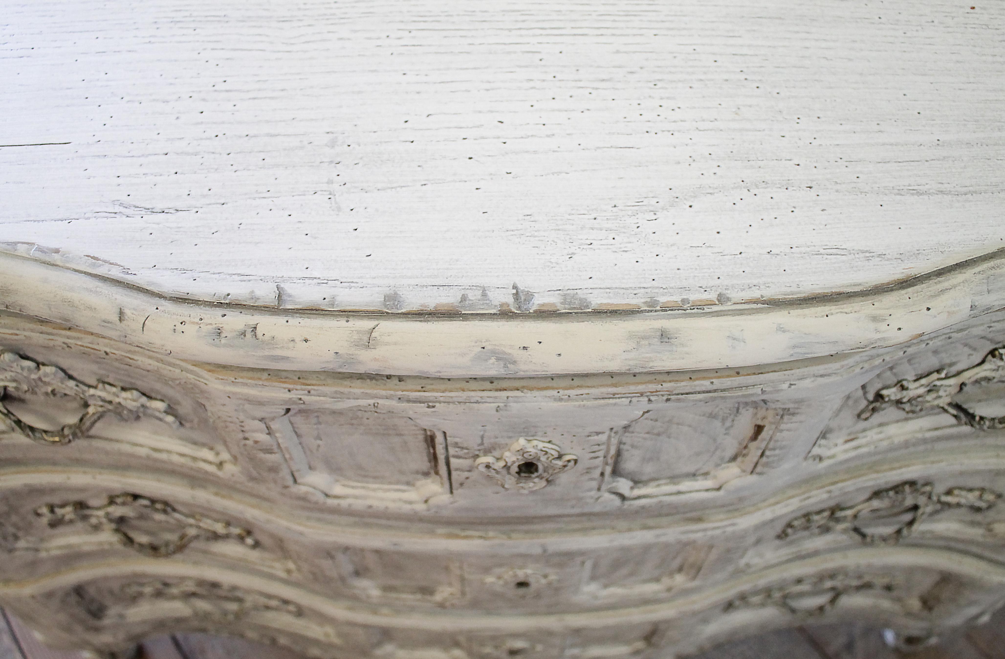 Vintage Painted Baker Commode Three-Drawer Chest 11