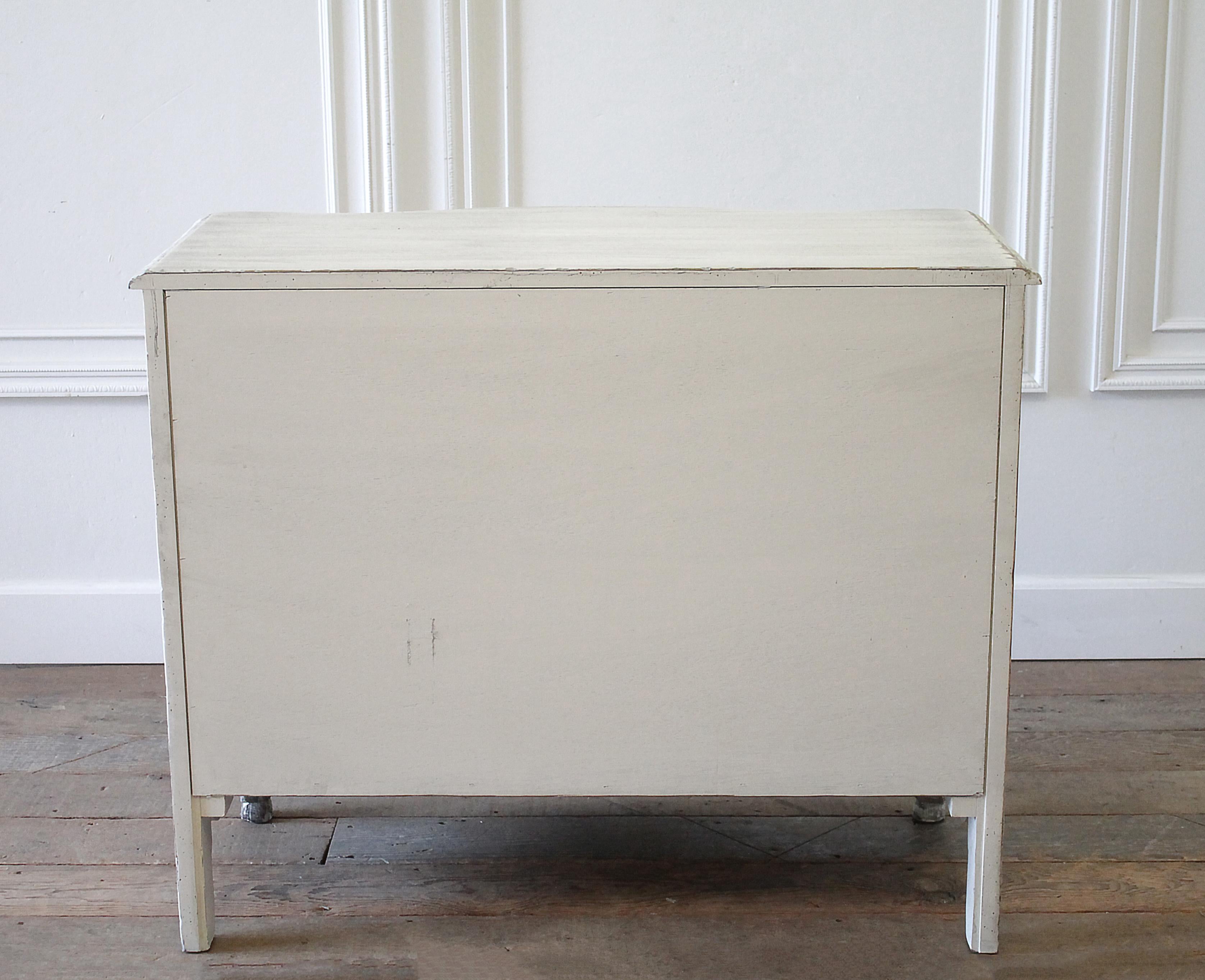 Vintage Painted Baker Commode Three-Drawer Chest 12