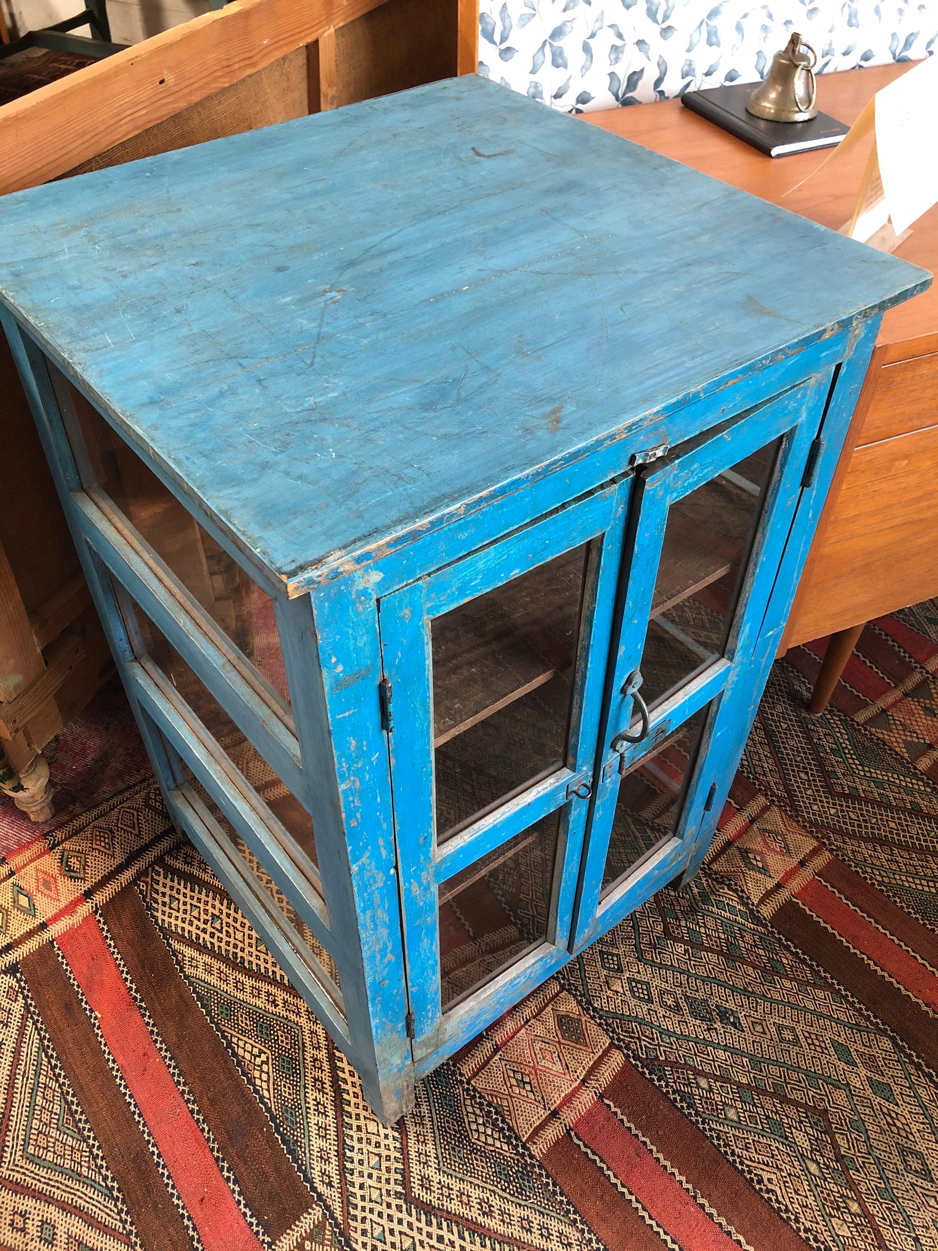 Vintage Painted Cabinet  In Good Condition In Los Angeles, CA