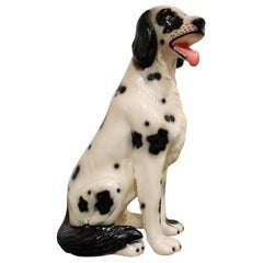 Vintage Painted Ceramic Dalmatian Dog, 1970s