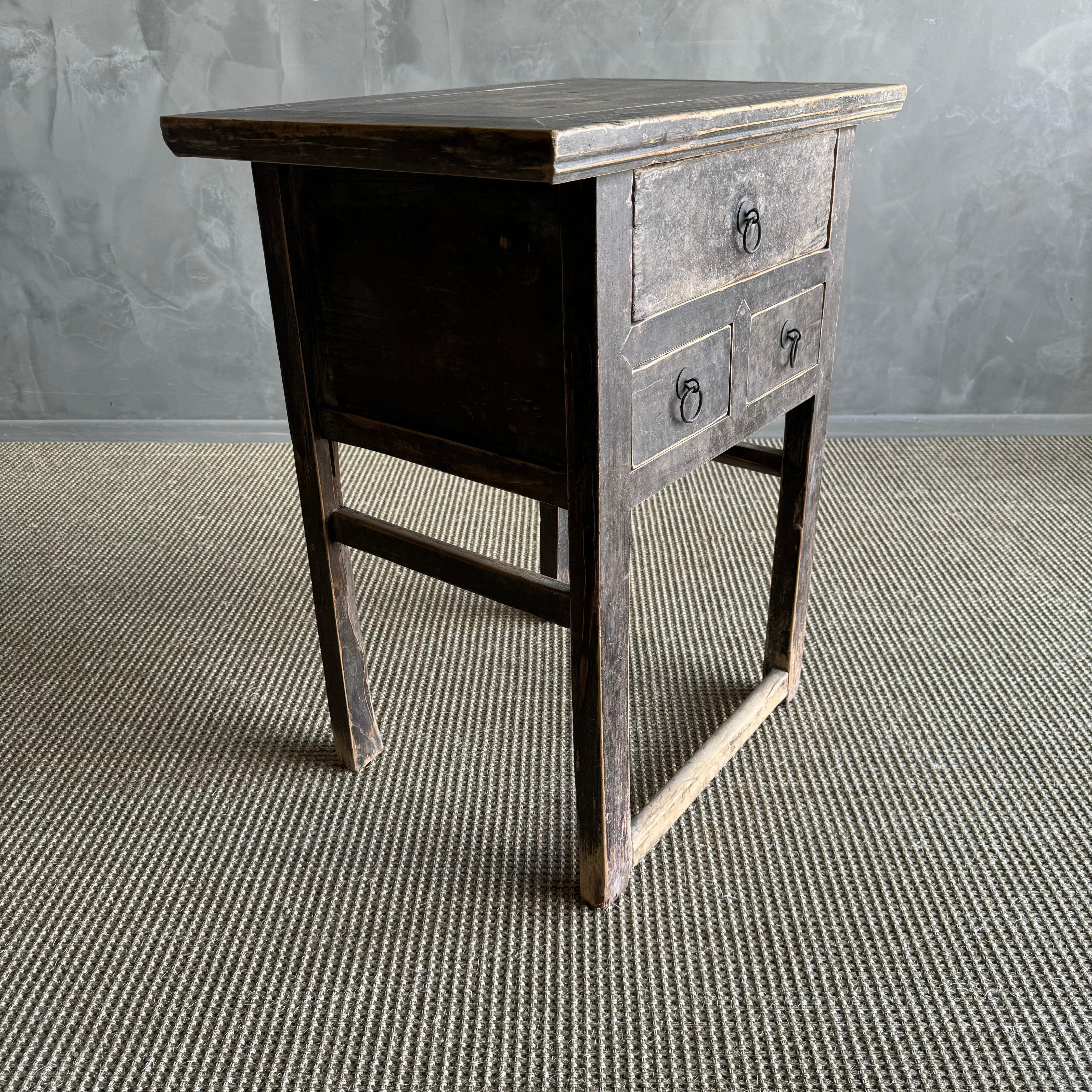 Vintage gemalt Ulme Wood Schublade Konsole im Angebot 1