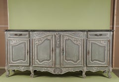 Vintage Painted French Country Enfilade Server