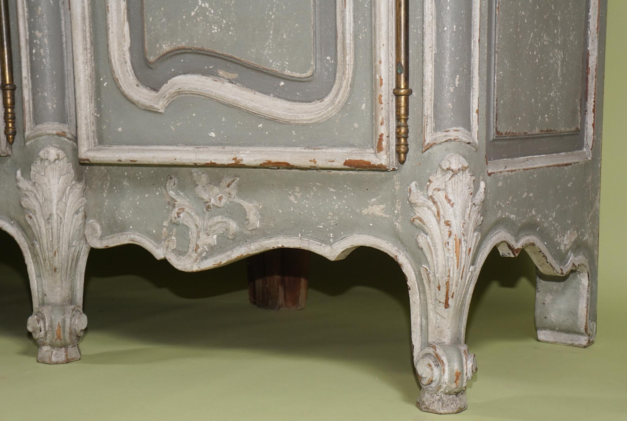 Vintage Painted French Country Enfilade Server For Sale 1