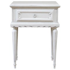 Vintage Painted French Louis XVI Style Side Table