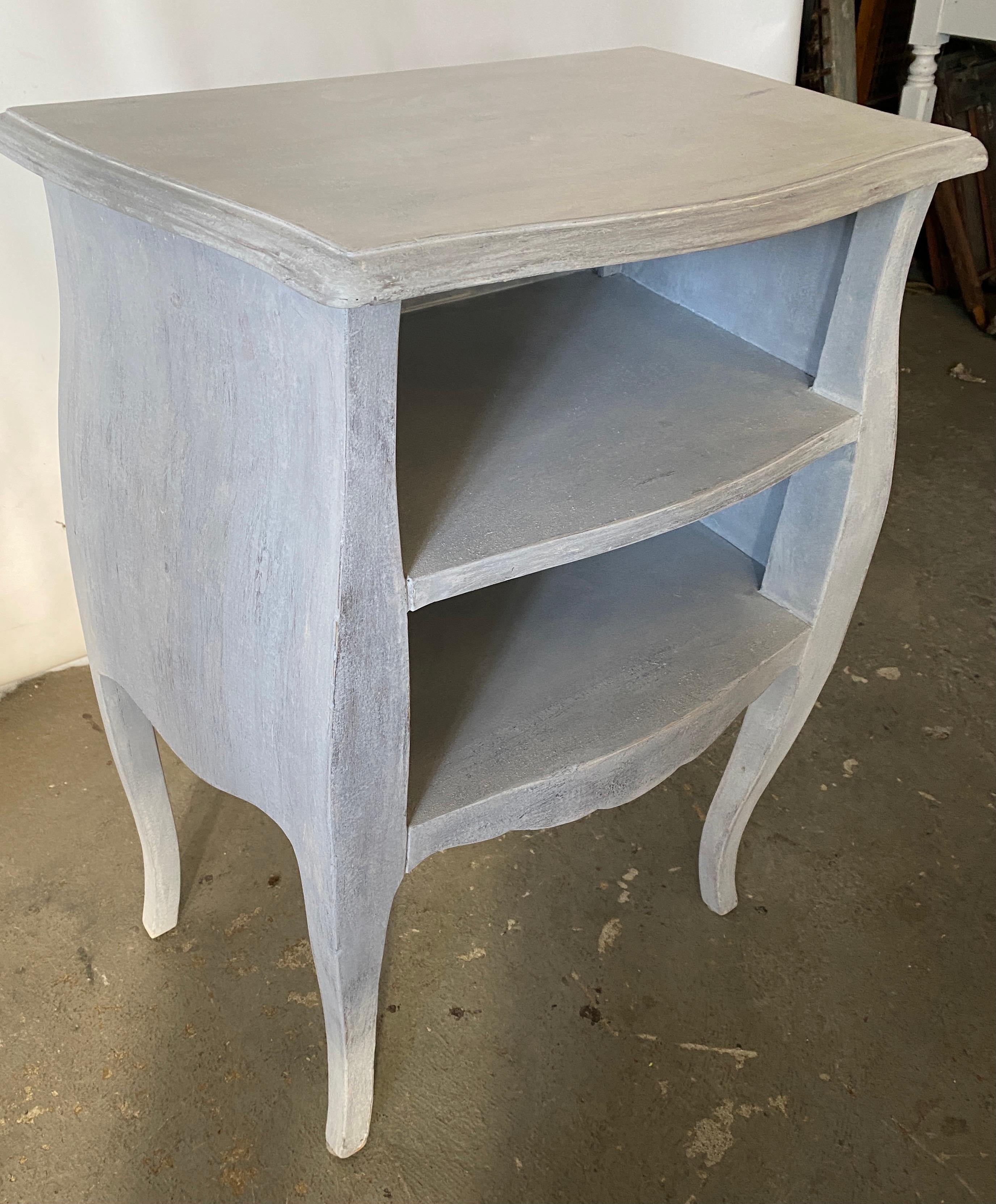 20th Century Vintage Painted Louis XV Style Nightstand For Sale