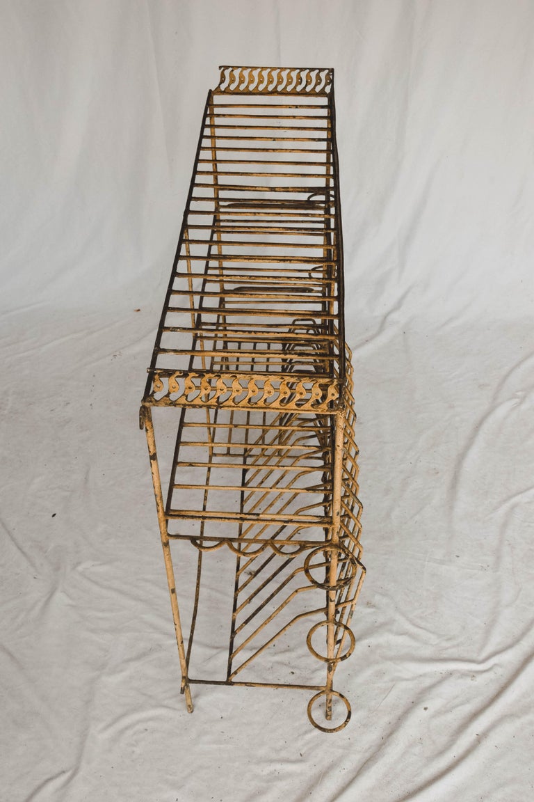 Vintage Painted Metal Kitchen Rack at 1stDibs
