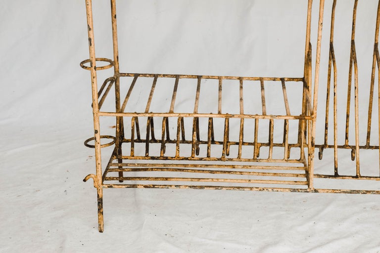 Vintage Painted Metal Kitchen Rack at 1stDibs