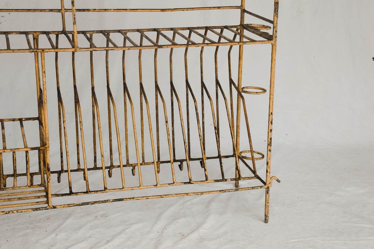 Vintage Painted Metal Kitchen Rack at 1stDibs