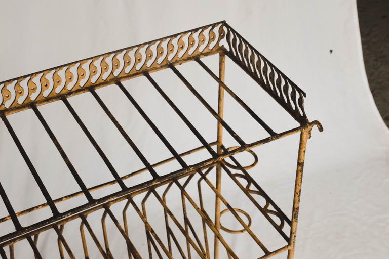 Vintage Painted Metal Kitchen Rack at 1stDibs