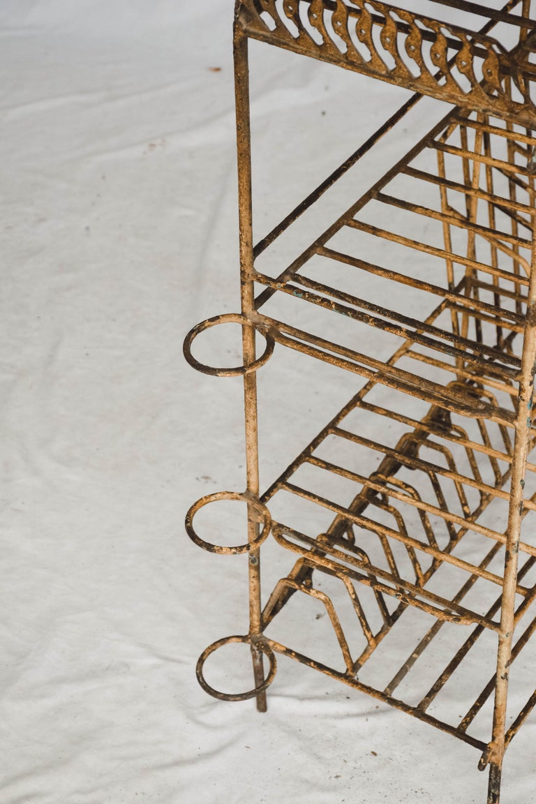 Vintage Painted Metal Kitchen Rack at 1stDibs