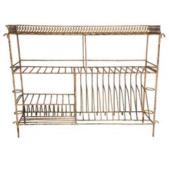 Vintage Painted Metal Kitchen Rack