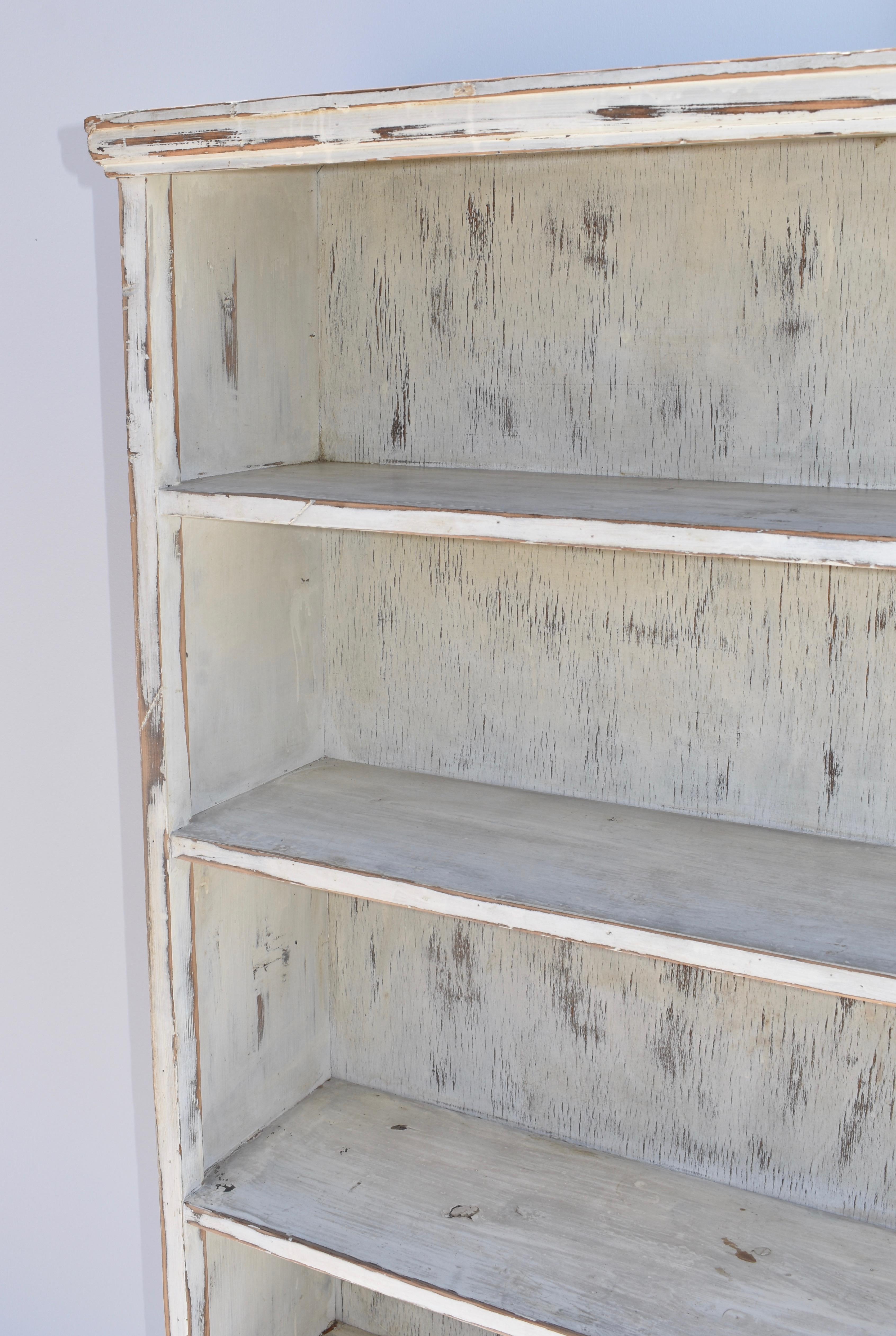painted pantry shelves