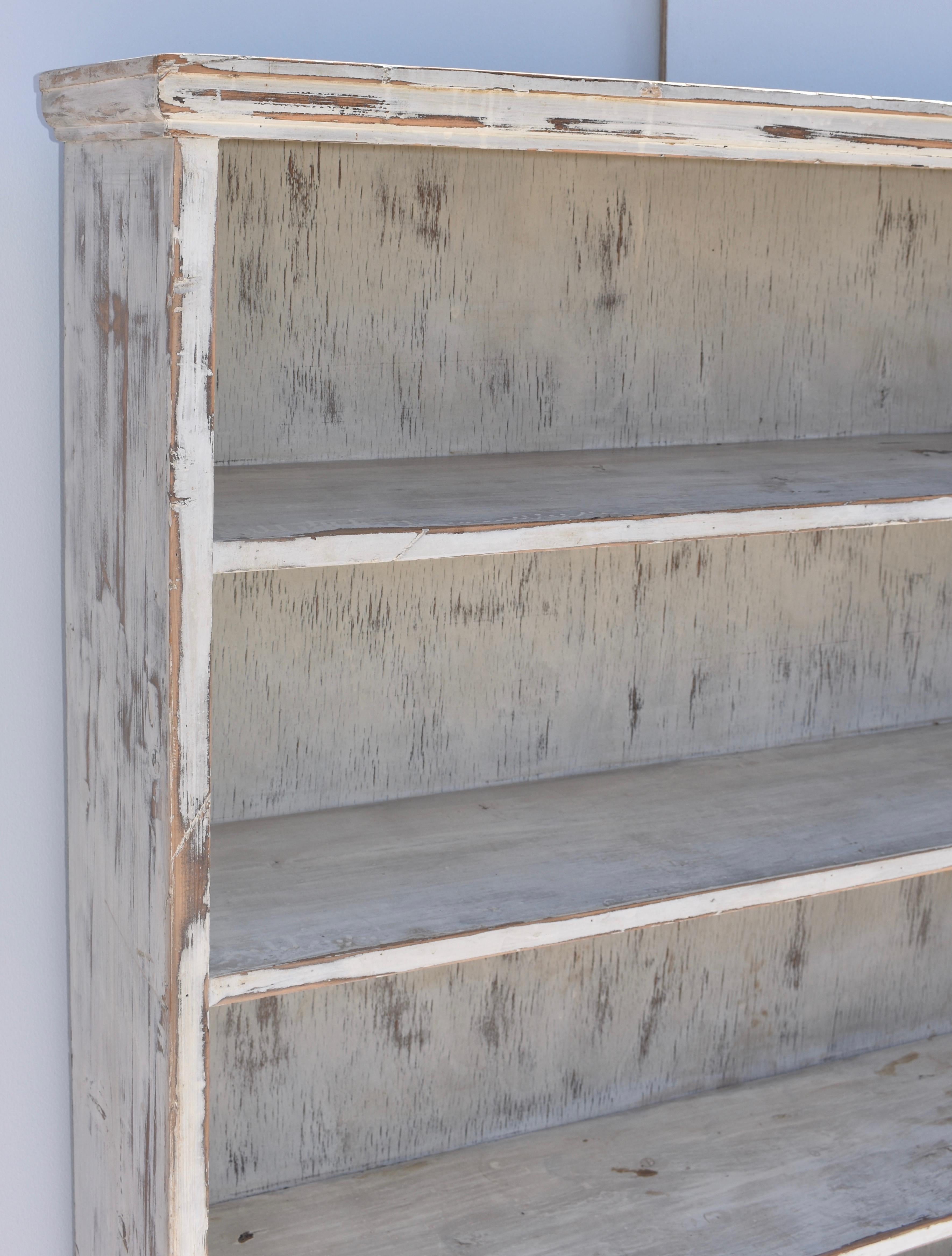 Vintage Painted Pine Pantry or Utility Shelves In Good Condition For Sale In Baltimore, MD