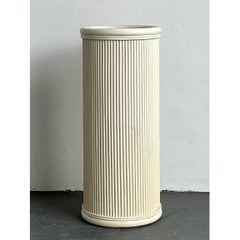 Vintage Painted Rattan Pedestal