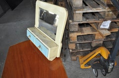 Vintage Painted Shabby Chic Wall Mirror
