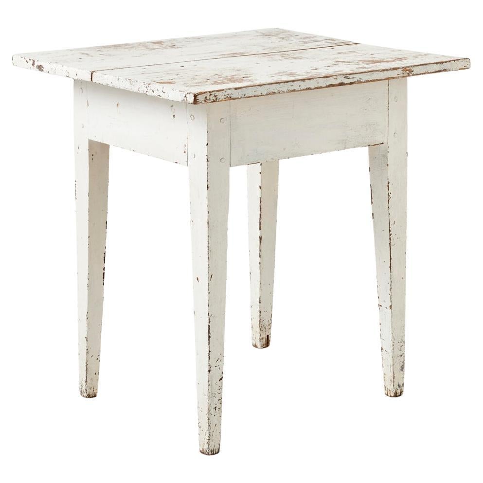 Table d'appoint vintage peinte