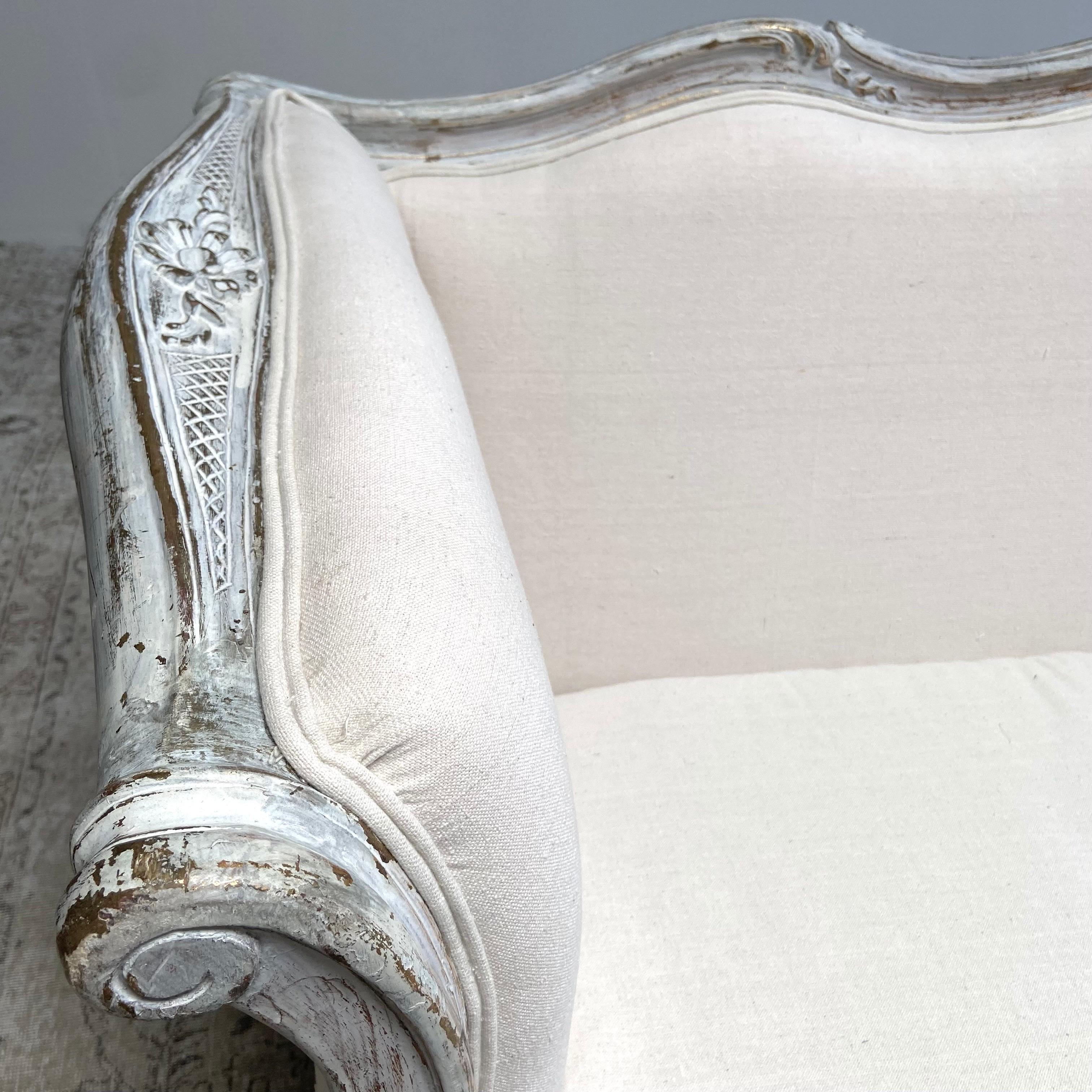 Vintage Painted Sofa in the French Style  7