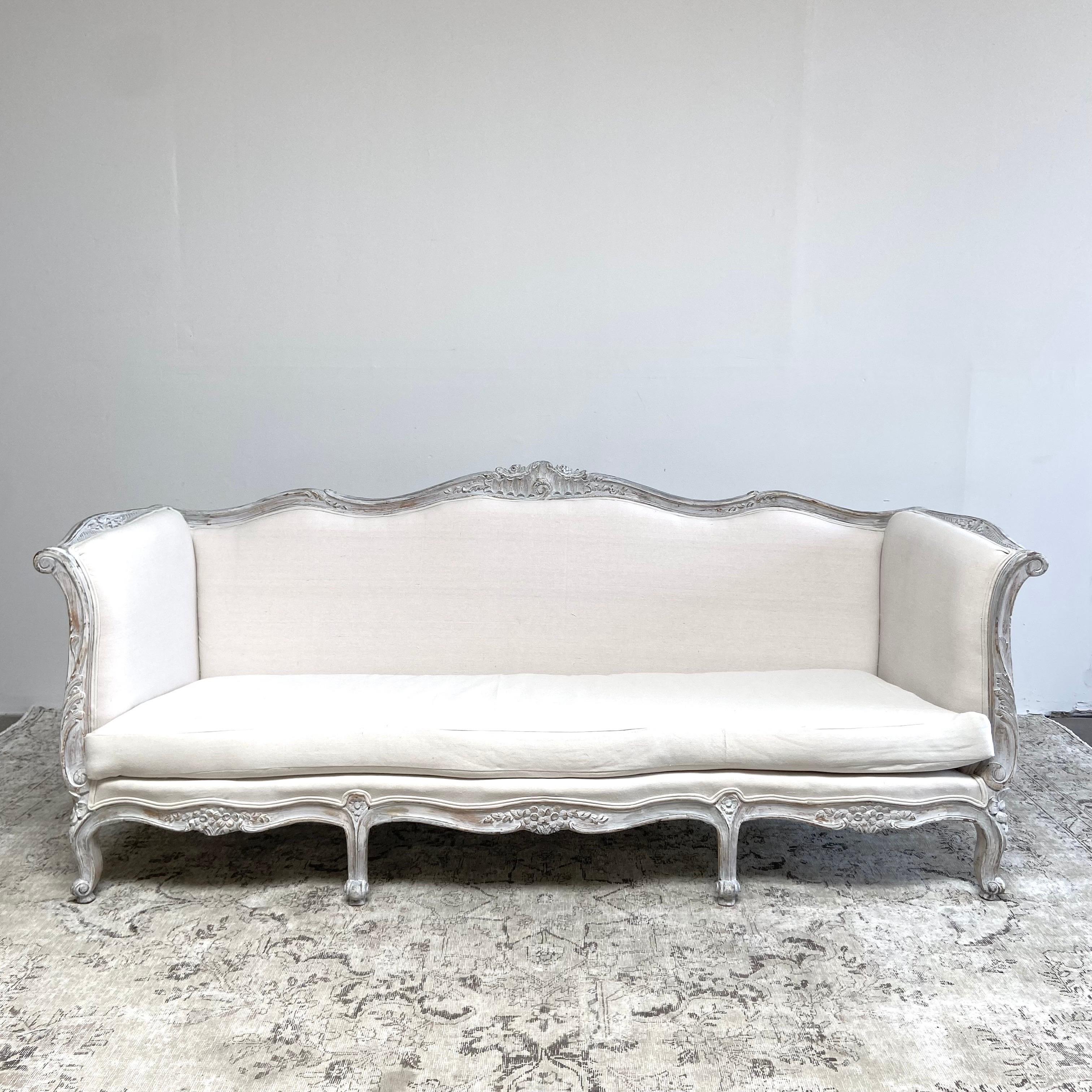 Vintage Painted Sofa in the French Style  8