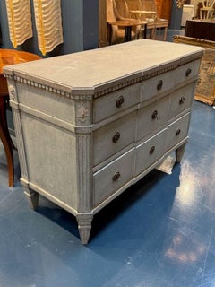 Vintage Painted Swedish Gustavian Commode