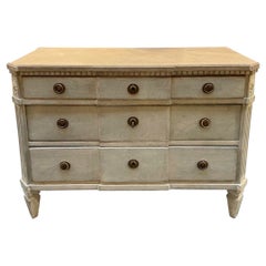 Vintage Painted Swedish Gustavian Commode