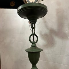 Vintage Painted Tole Chandelier