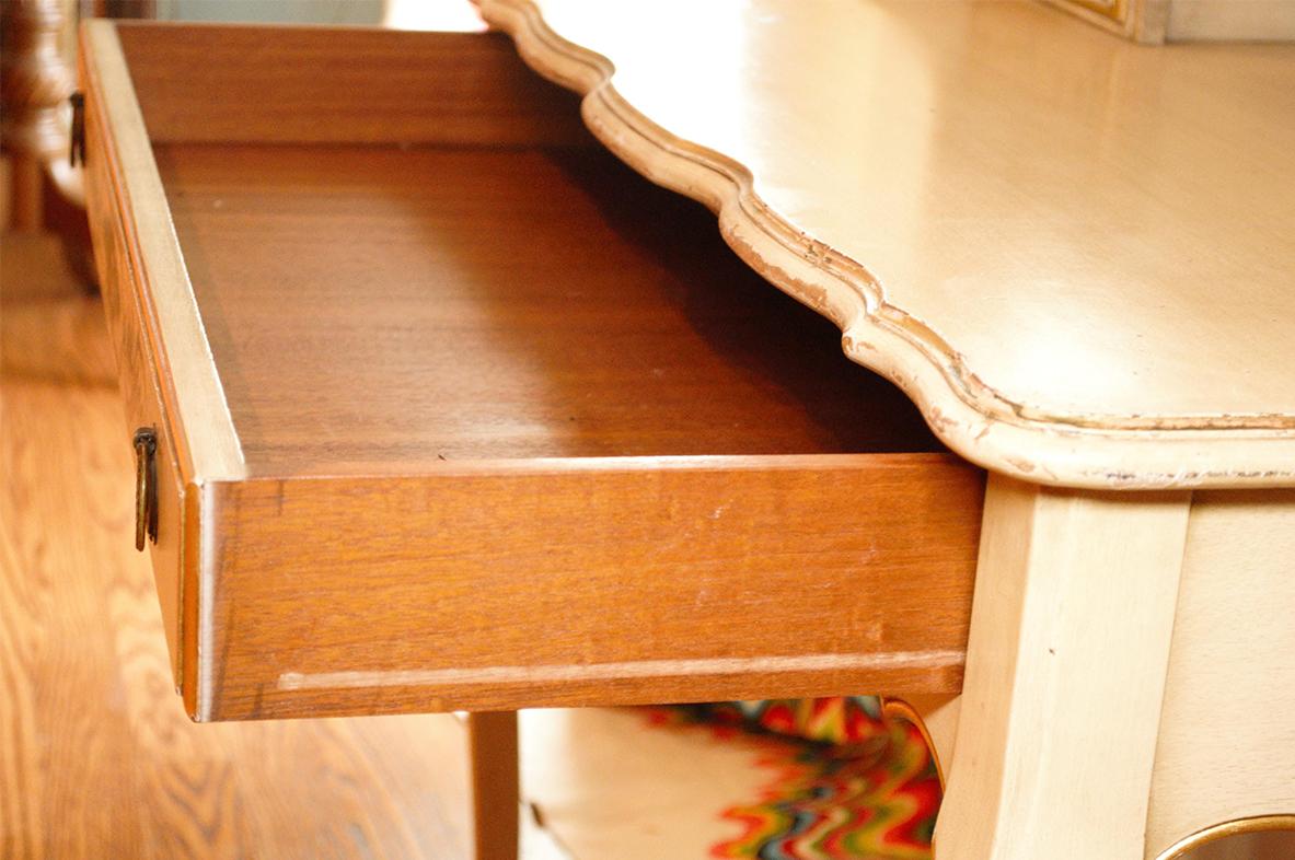 hand painted writing desk